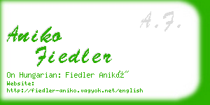 aniko fiedler business card